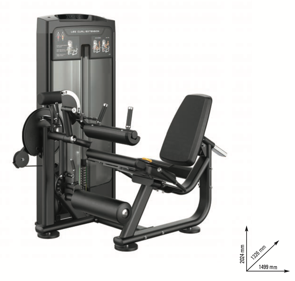 Seated leg curl/leg extension - PLX-9600