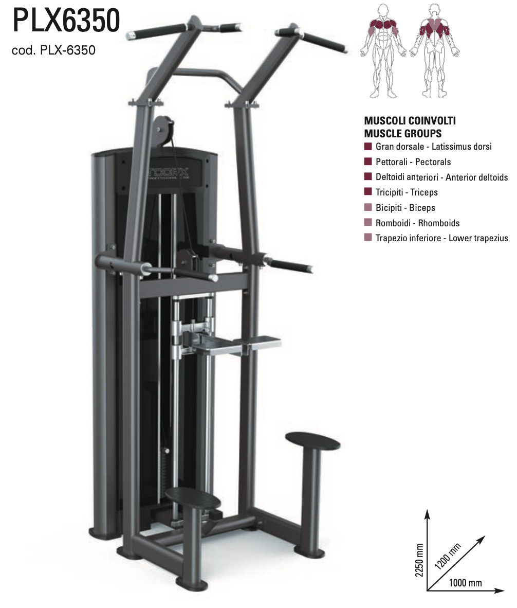 Assisted Pull Up/Chin Up/Dip - PLX-6350