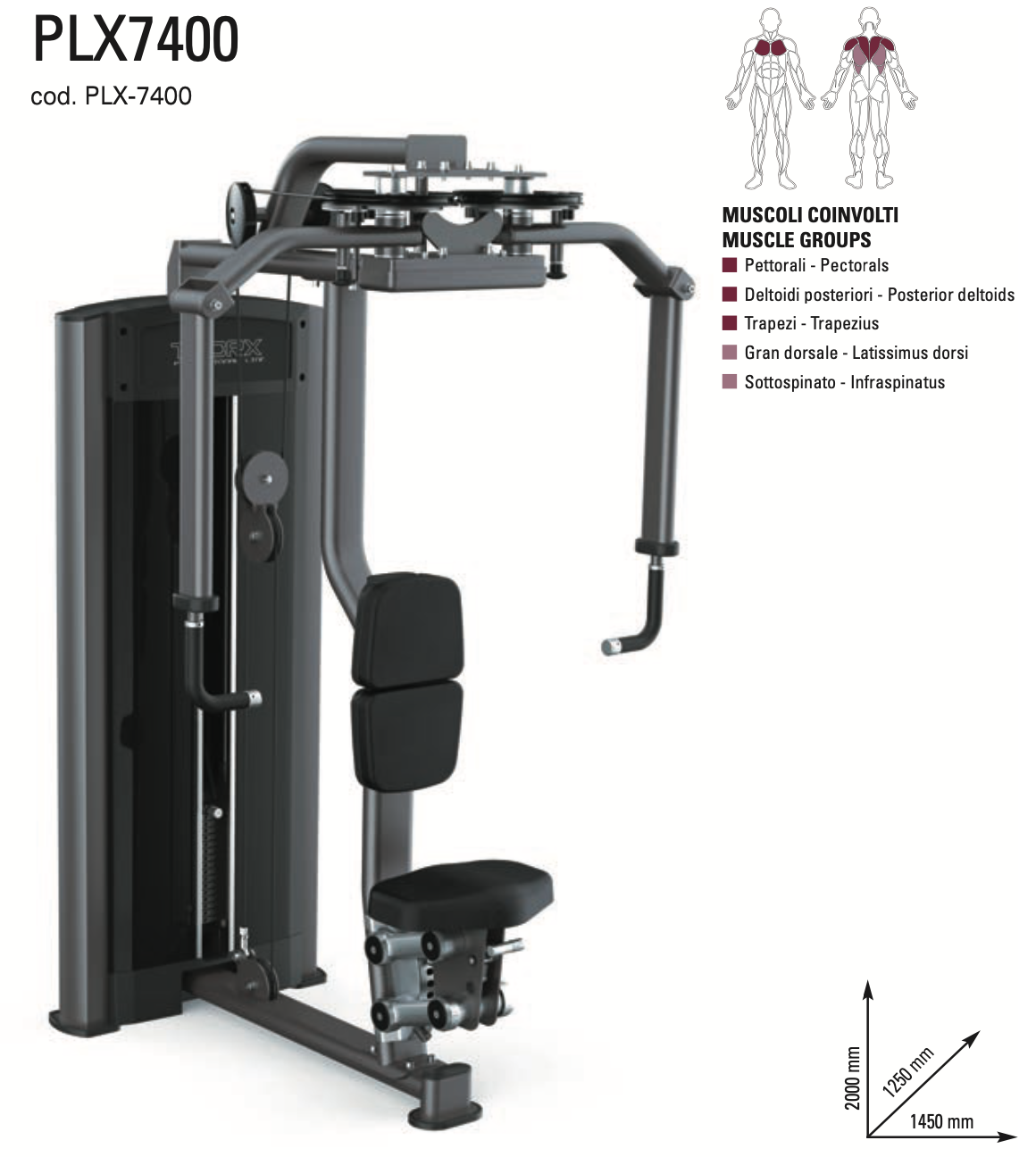 Pectoral fly/rear deltoids - PLX-7400