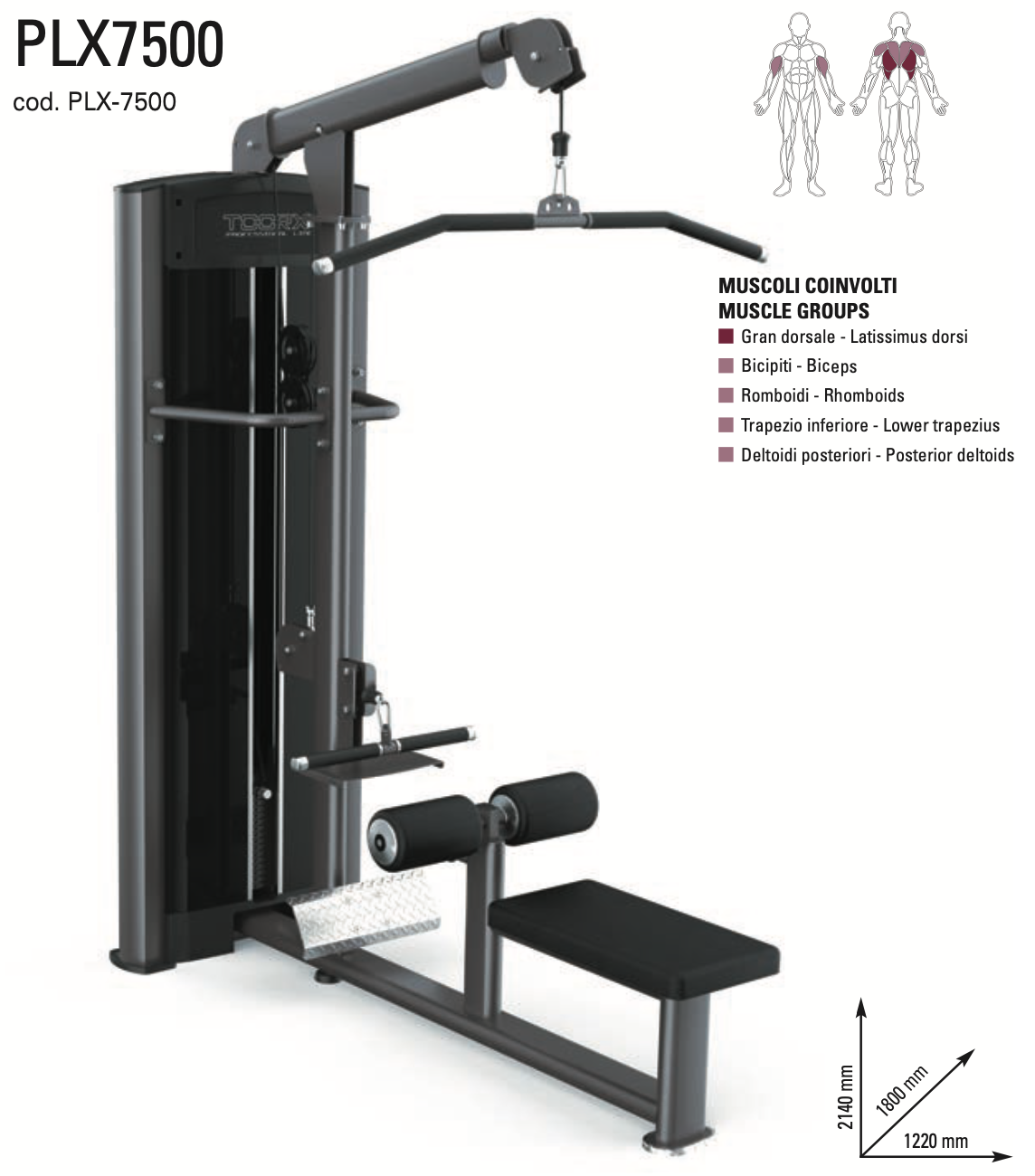 Lat machine/pulley - PLX-7500