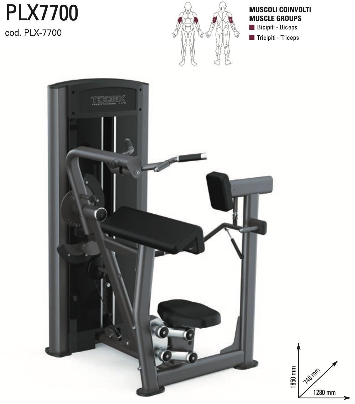 Biceps/triceps curl - PLX-7700