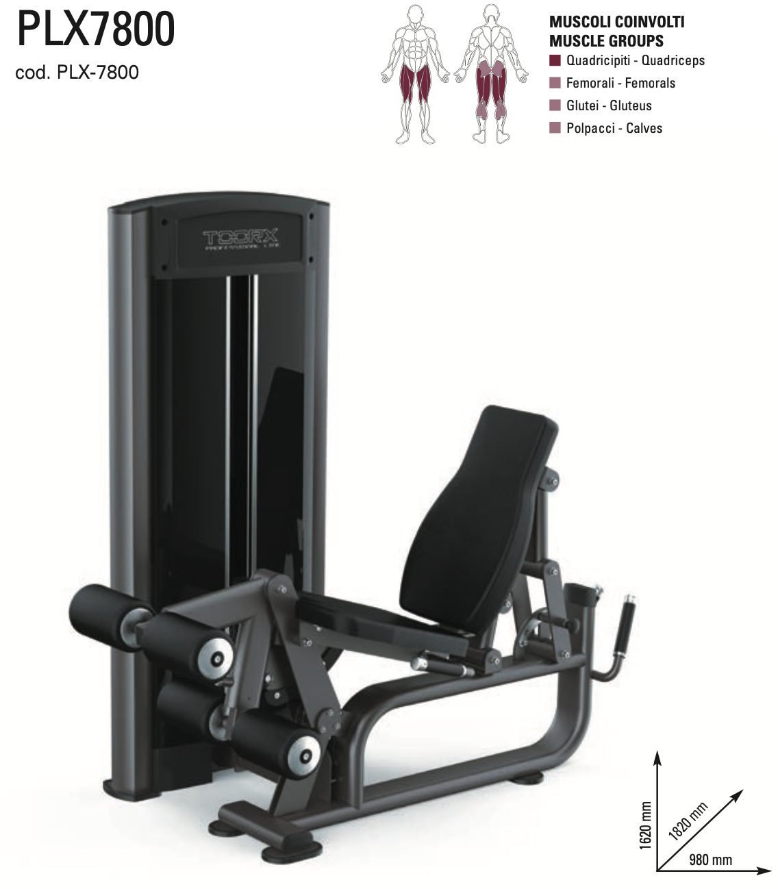 Leg extension/leg curl - PLX-7800