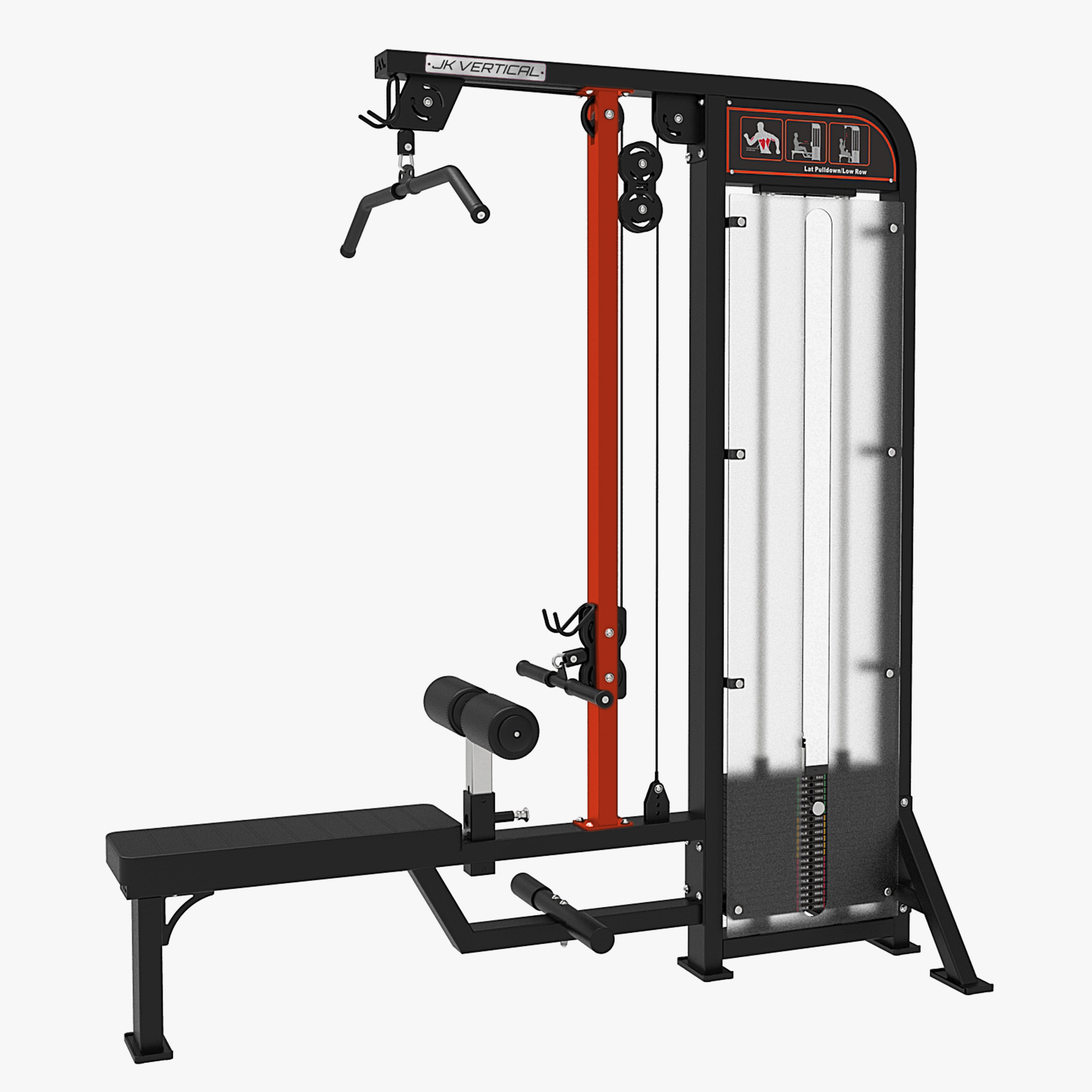 COMBO LAT MACHINE / PULLEY ROW - JKV-COMBOLATPULLEY